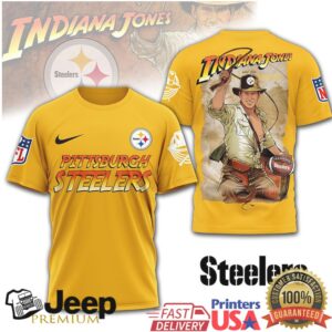 Pittsburgh Steelers Indiana Jones Nfl Action Adventure Shirt