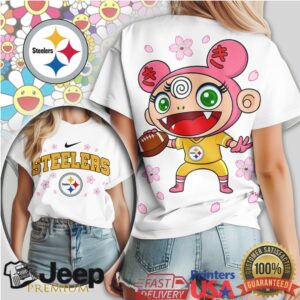 Pittsburgh Steelers Kawaii Mascot Sakura Tshirt Design