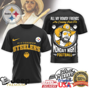 Pittsburgh Steelers Official NFL Hank Williams Jr. 3D Shirt Pittsburgh Steelers Official NFL Hank Williams Jr. 3D Shirt