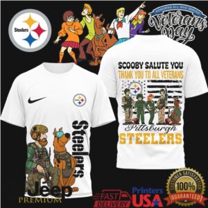 Pittsburgh Steelers Scooby Doo Veterans Day Tribute NFL Graphic Shirt Pittsburgh Steelers Scooby Doo Veterans Day Tribute NFL Graphic Shirt