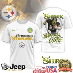 Pittsburgh Steelers Shrek Beware Ogre Mashup T Shirt Pittsburgh Steelers Shrek Beware Ogre Mashup T Shirt