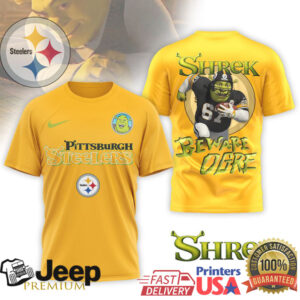 Pittsburgh Steelers Shrek Beware Ogre Mashup T Shirt