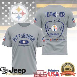 Pittsburgh Steelers Teacher Apple Heart Nfl Appreciation Shirt Pittsburgh Steelers Teacher Apple Heart Nfl Appreciation Shirt