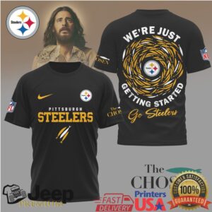 Pittsburgh Steelers The Chosen T Shirt We're Just Getting Started Gold & Black Tee