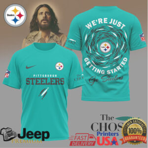 Pittsburgh Steelers The Chosen T Shirt We're Just Getting Started Gold & Black Tee