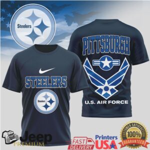 Pittsburgh Steelers U.S. Air Force Military Navy T Shirt