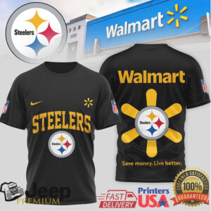Pittsburgh Steelers x Walmart Spark Logo Mashup T Shirt Pittsburgh Steelers x Walmart Spark Logo Mashup T Shirt