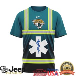 Jacksonville Jaguars Official NFL National EMT & Paramedic Day 3D Shirt