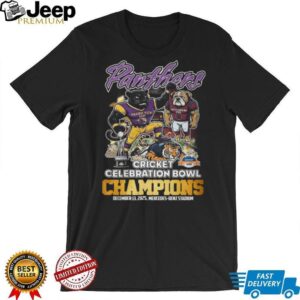 Prairie View A&M Panthers Mascot Cricket Celebration Bowl Champions Dec 13 2025 T shirt