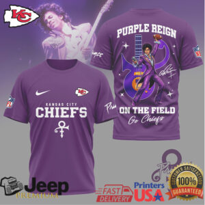 Prince Purple Reign Kansas City Chiefs Football Tribute T Shirt Prince Purple Reign Kansas City Chiefs Football Tribute T Shirt