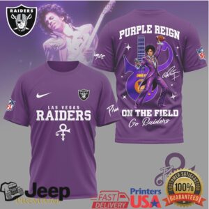 Prince Purple Reign Las Vegas Raiders Football Tribute T Shirt