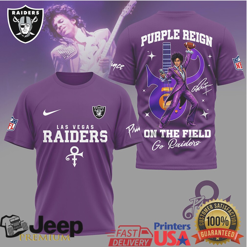 Prince Purple Reign Las Vegas Raiders Football Tribute T Shirt Prince Purple Reign Las Vegas Raiders Football Tribute T Shirt