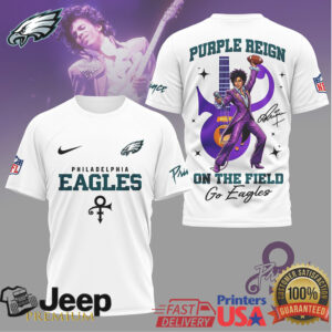 Prince Purple Reign Philadelphia Eagles Football Tribute T Shirt Prince Purple Reign Philadelphia Eagles Football Tribute T Shirt
