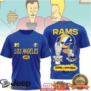 Los Angeles Rams Official NFL Funny Beavis and Butt Head Shirt