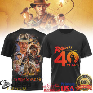 Raiders of the Lost Ark 40 Years Anniversary Indiana Jones Graphic Tee Raiders of the Lost Ark 40 Years Anniversary Indiana Jones Graphic Tee