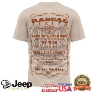 Rascal Flatts Life Is A Highway Tour Silhouette Greatest Hits Tee