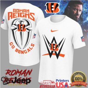Roman Reigns x Cincinnati Bengals NFL Cross Over T Shirt (Orange Edition) Roman Reigns x Cincinnati Bengals NFL Cross Over T Shirt (Orange Edition)