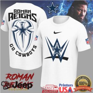 Roman Reigns x Dallas Cowboys WWE NFL Graphic T Shirt Roman Reigns x Dallas Cowboys WWE NFL Graphic T Shirt