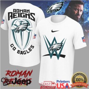 Roman Reigns x Philadelphia Eagles “Go Eagles” WWE NFL Crossover T Shirt Roman Reigns x Philadelphia Eagles “Go Eagles” WWE NFL Crossover T Shirt