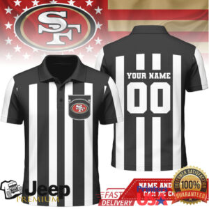San Francisco 49Ers Custom Numbered Referee Polo