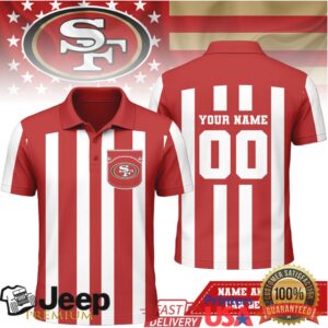 San Francisco 49Ers Custom Numbered Referee Polo