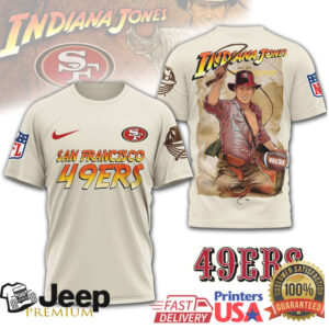 San Francisco 49Ers Indiana Jones Mashup T Shirt San Francisco 49Ers Indiana Jones Mashup T Shirt