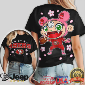 San Francisco 49Ers Murakami Style Character Tshirt San Francisco 49Ers Murakami Style Character Tshirt