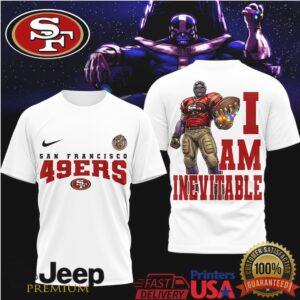 San Francisco 49Ers Thanos I Am Inevitable T Shirt