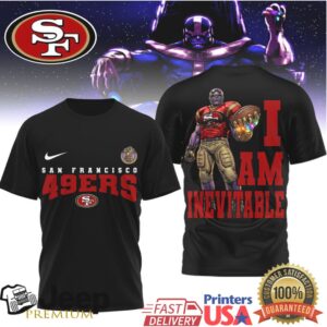 San Francisco 49Ers Thanos I Am Inevitable T Shirt