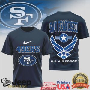 San Francisco 49Ers Us Air Force Tribute T Shirt