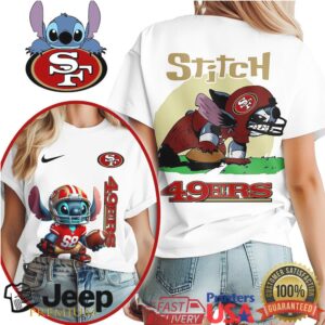 San Francisco 49ers NFL Stitch Charging 3D Shirt
