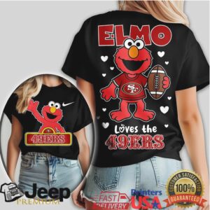 San Francisco 49ers Official NFL Elmo Fan 3D Shirt