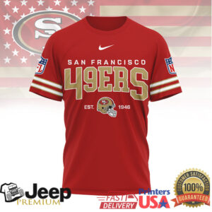 San Francisco 49ers Official NFL Heritage 3D Shirt