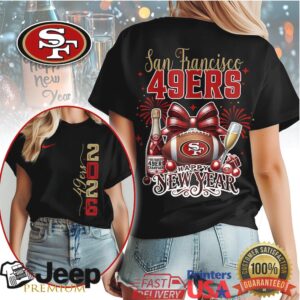San Francisco 49ers Official NFL New Year New Game 3D Shirt