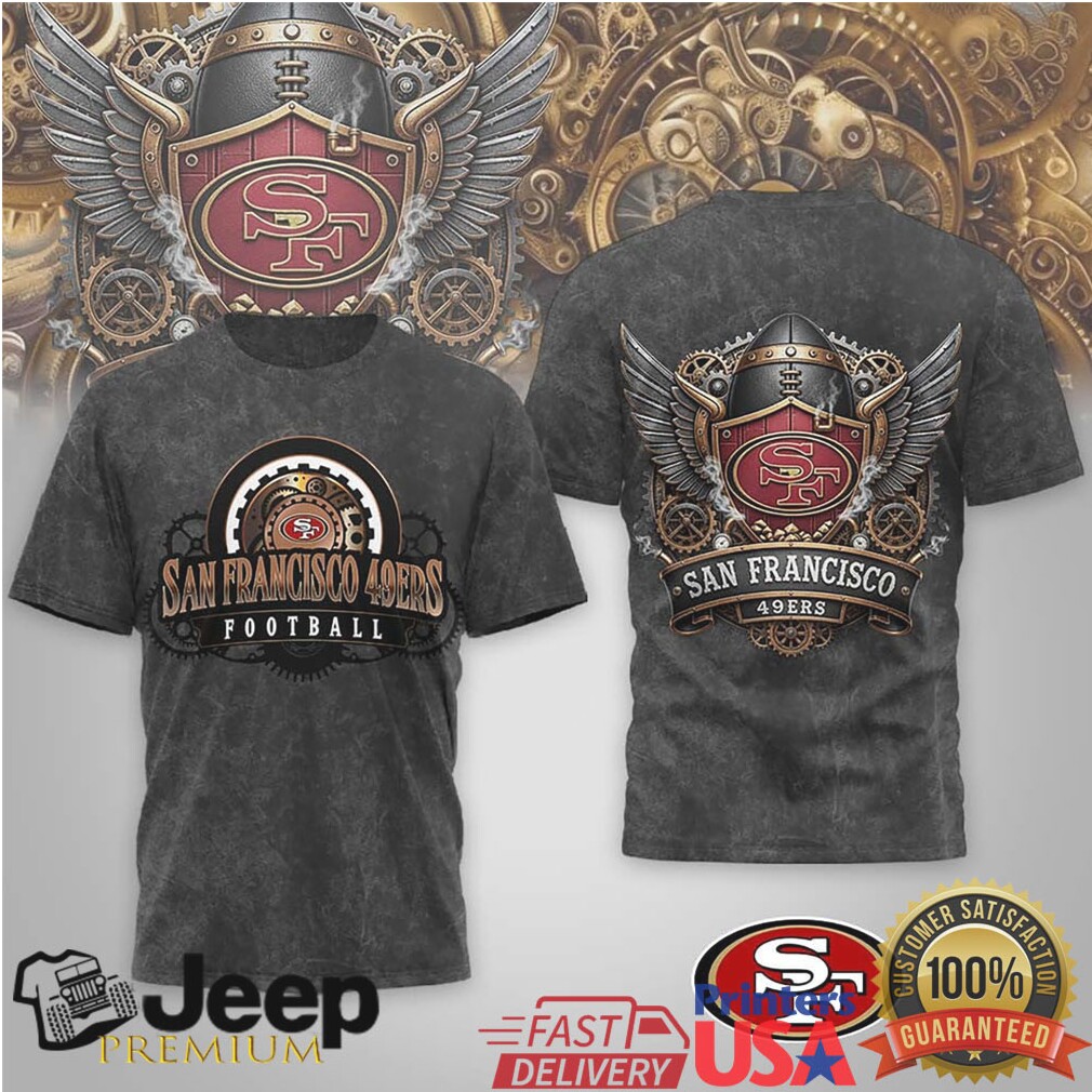 San Francisco 49ers Official NFL Steampunk T shirt San Francisco 49ers Official NFL Steampunk T shirt