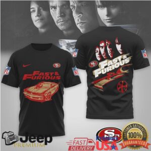San Francisco 49ers Official NFL x Fast And Furious 3D Shirt