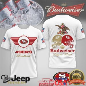 San Francisco 49ers x Budweiser King of Beers Football Graphic T Shirt