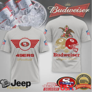 San Francisco 49ers x Budweiser King of Beers Football Graphic T Shirt