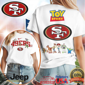 San Francisco 49ers x Toy Story Mashup Woody & Buzz Fan T Shirt San Francisco 49ers x Toy Story Mashup Woody & Buzz Fan T Shirt