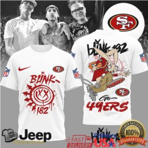San Francisco 49ersOfficial NFL Blink 182 3D Shirt