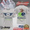 Miami Dolphins x Budweiser Beer Logo Classic Football T Shirt Miami Dolphins x Budweiser Beer Logo Classic Football T Shirt