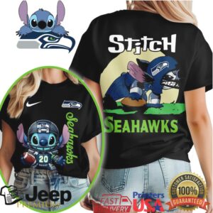 Seattle Seahawks NFL Stitch Charging 3D Shirt