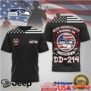 Seattle Seahawks Official NFL DD 214 Alumni 3D Shirt Seattle Seahawks Official NFL DD 214 Alumni 3D Shirt