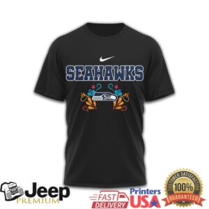 Seattle Seahawks Official NFL Day of the Dead 3D Shirt