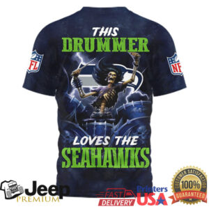 Seattle Seahawks Official NFL Drummer 3D Shirt Seattle Seahawks Official NFL Drummer 3D Shirt