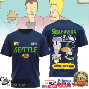 Seattle Seahawks Official NFL Funny Beavis and Butt Head Shirt Seattle Seahawks Official NFL Funny Beavis and Butt Head Shirt