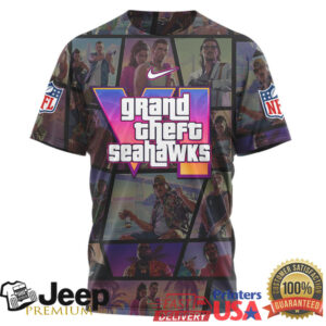Seattle Seahawks Official NFL GTA VI T shirt Seattle Seahawks Official NFL GTA VI T shirt
