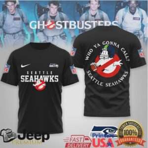 Seattle Seahawks Official NFL Ghostbusters 3D Shirt