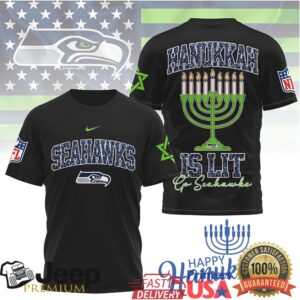 Seattle Seahawks Official NFL Happy Hanukkah 3D Shirt Seattle Seahawks Official NFL Happy Hanukkah 3D Shirt