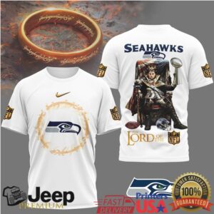 Seattle Seahawks Official NFL Lord Of The Rings 3D Shirt